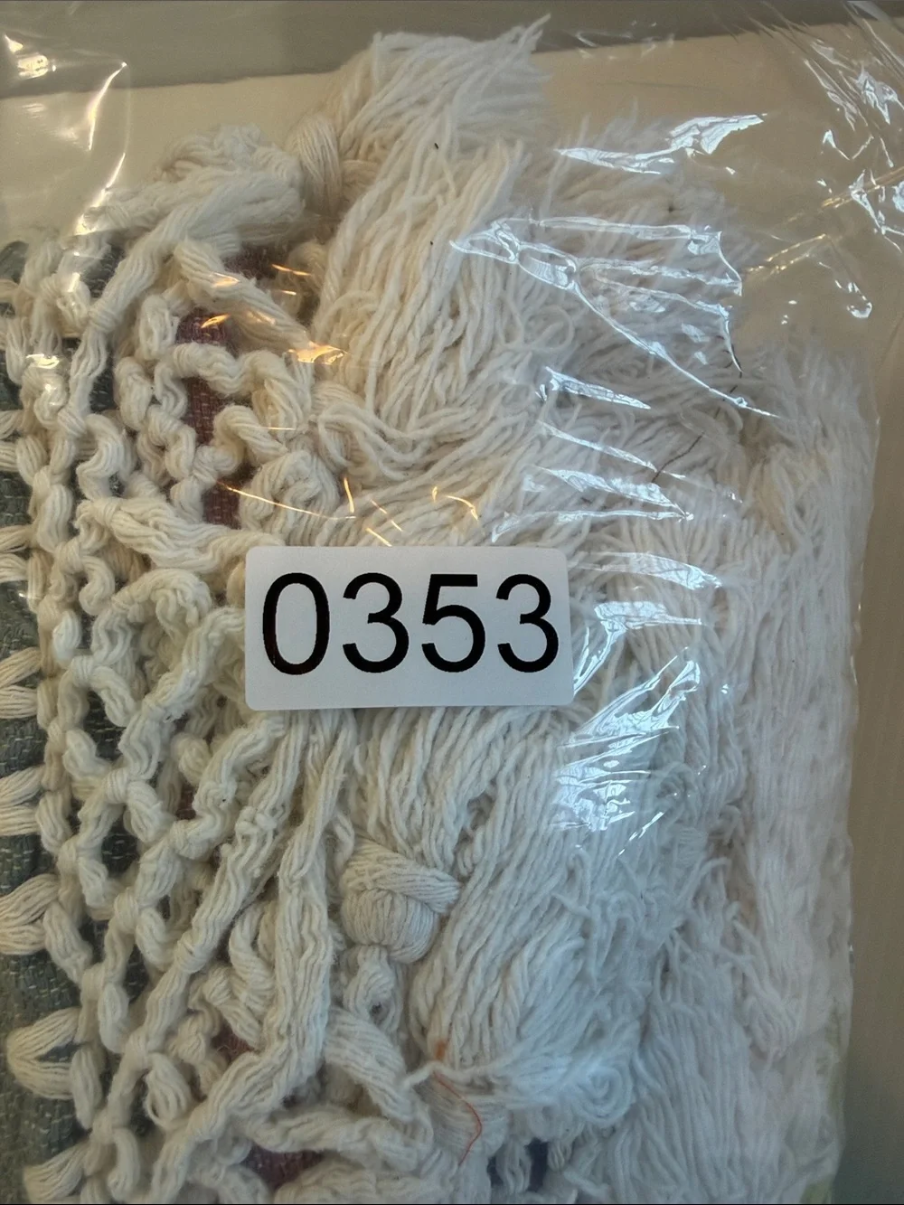 Striped Tassel Throw Blanket in Pastel & Earth Tones - Unbranded 50 x 64 inches